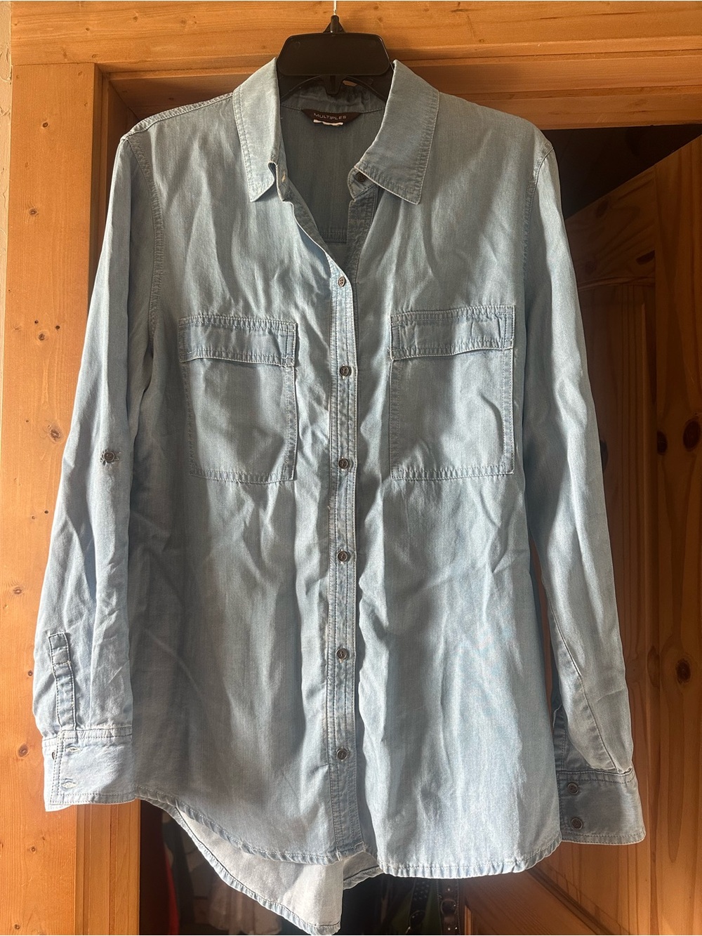 Multiples Light Blue Denim Shirt